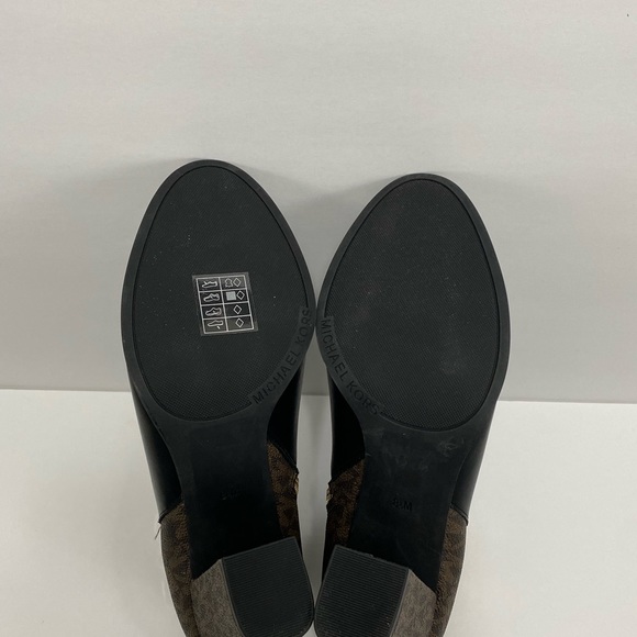 New Michael Kors Michael Aldridge Leather Ankle Bootie - Picture 8 of 9